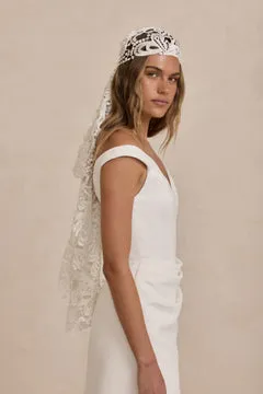 Made With Love Bridal Sasha Head Scarf/Veil blondeslør 1 x 0,8 m