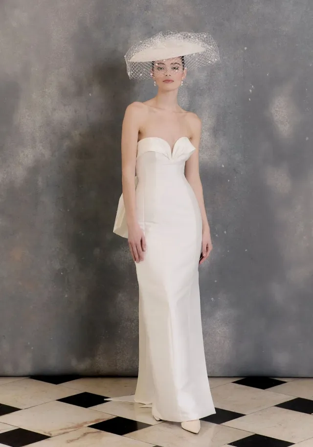 Ellis Bridals Chloe Dress Only brudekjole ivory str. 6 mikado