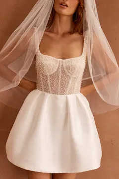 Made With Love Bridal Molly Veil brudeslør i tyl 1 m enkelt
