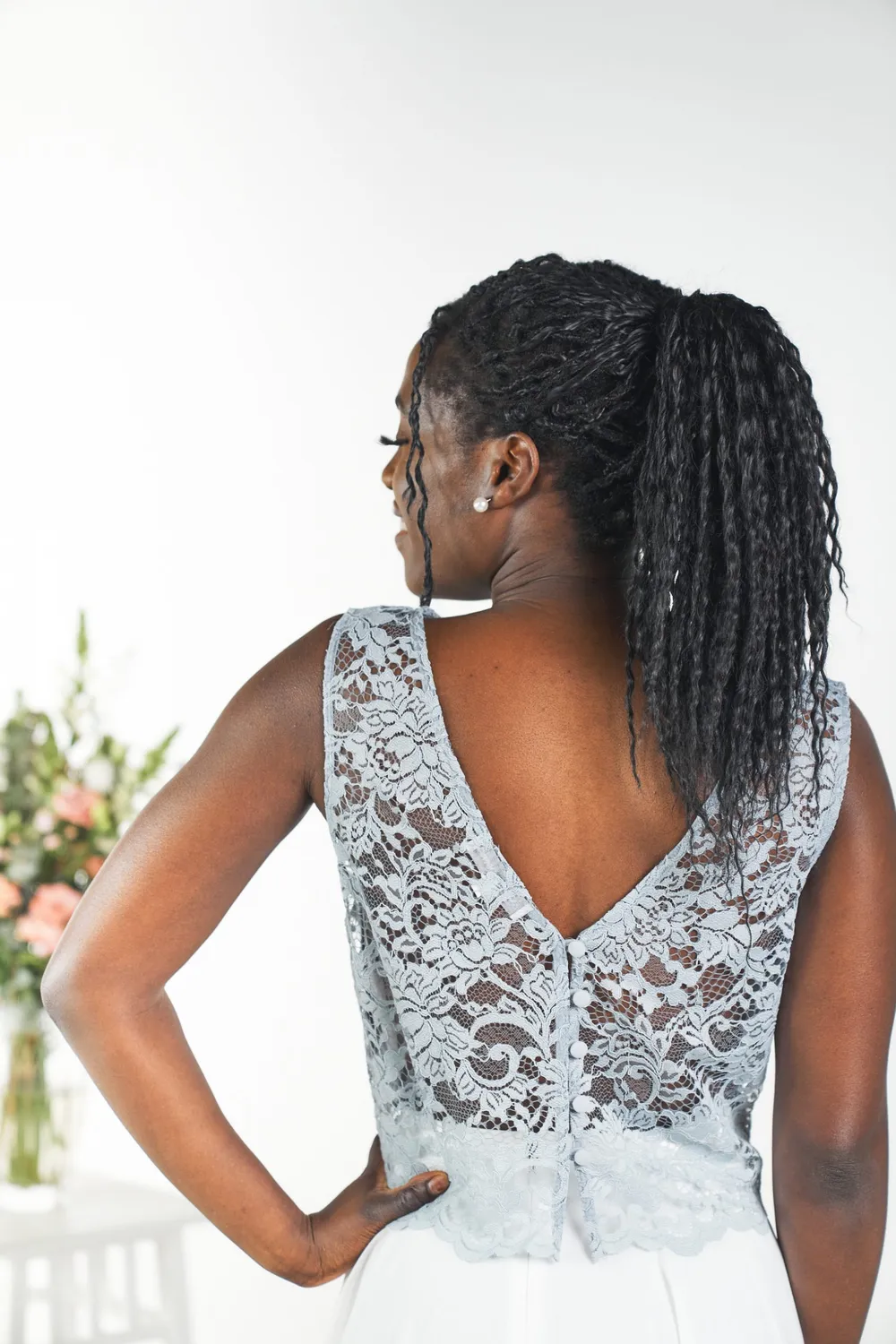 Sanna Lindström Bolero “Magnolia” Zartblau bolero blå