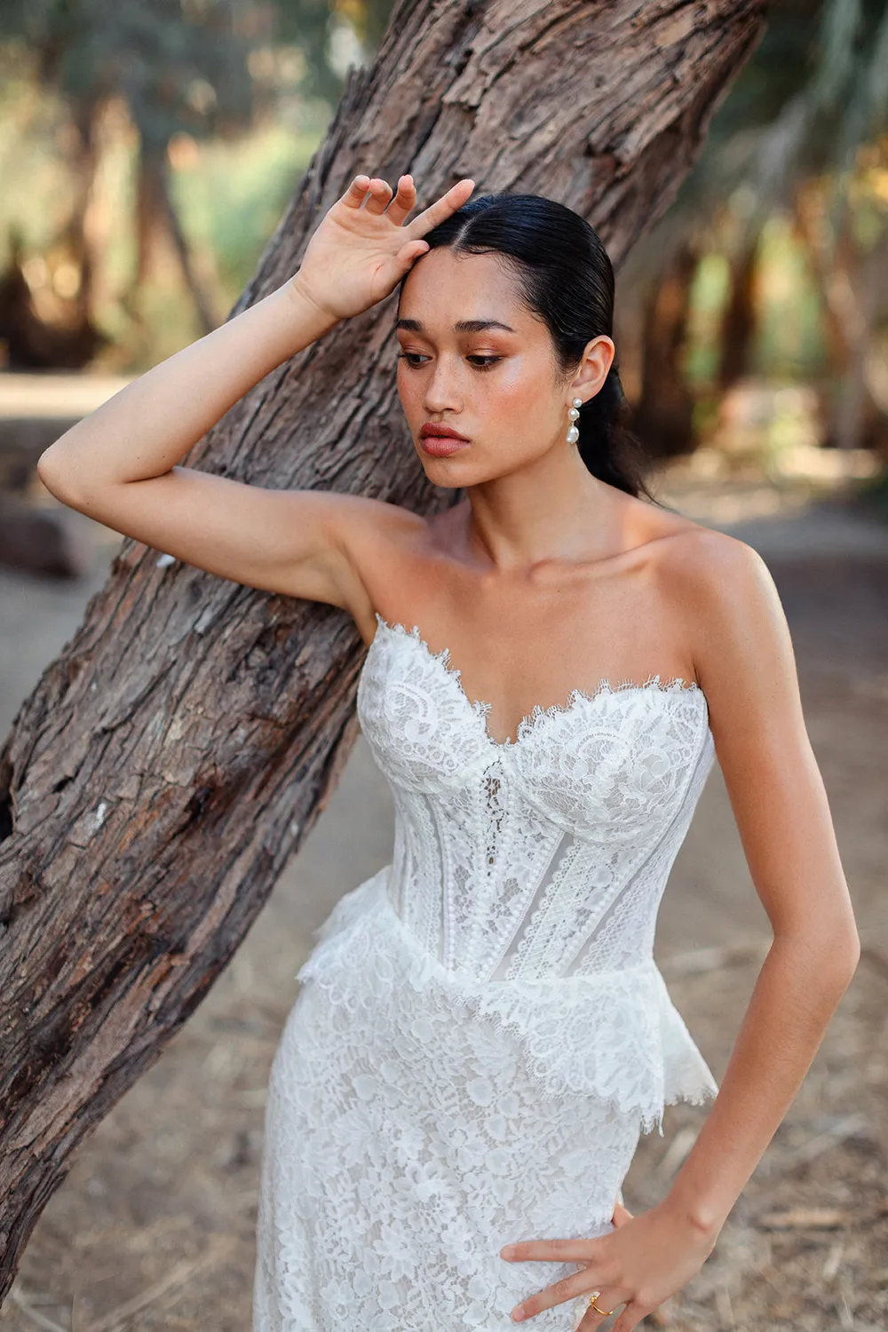 Wilderly Bride F412 Indigo brudekjole blonde fit-flare