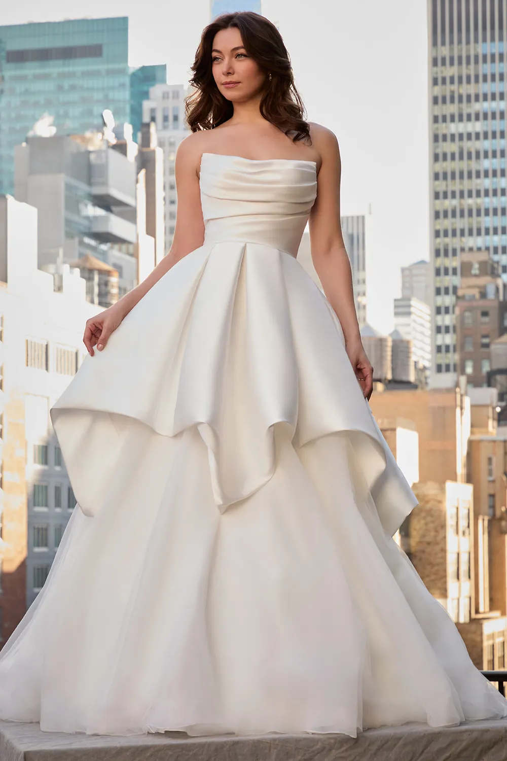 Allure Bridal Madison James MJ1277 - Charlotte todelt brudekjole Ivory Mikado