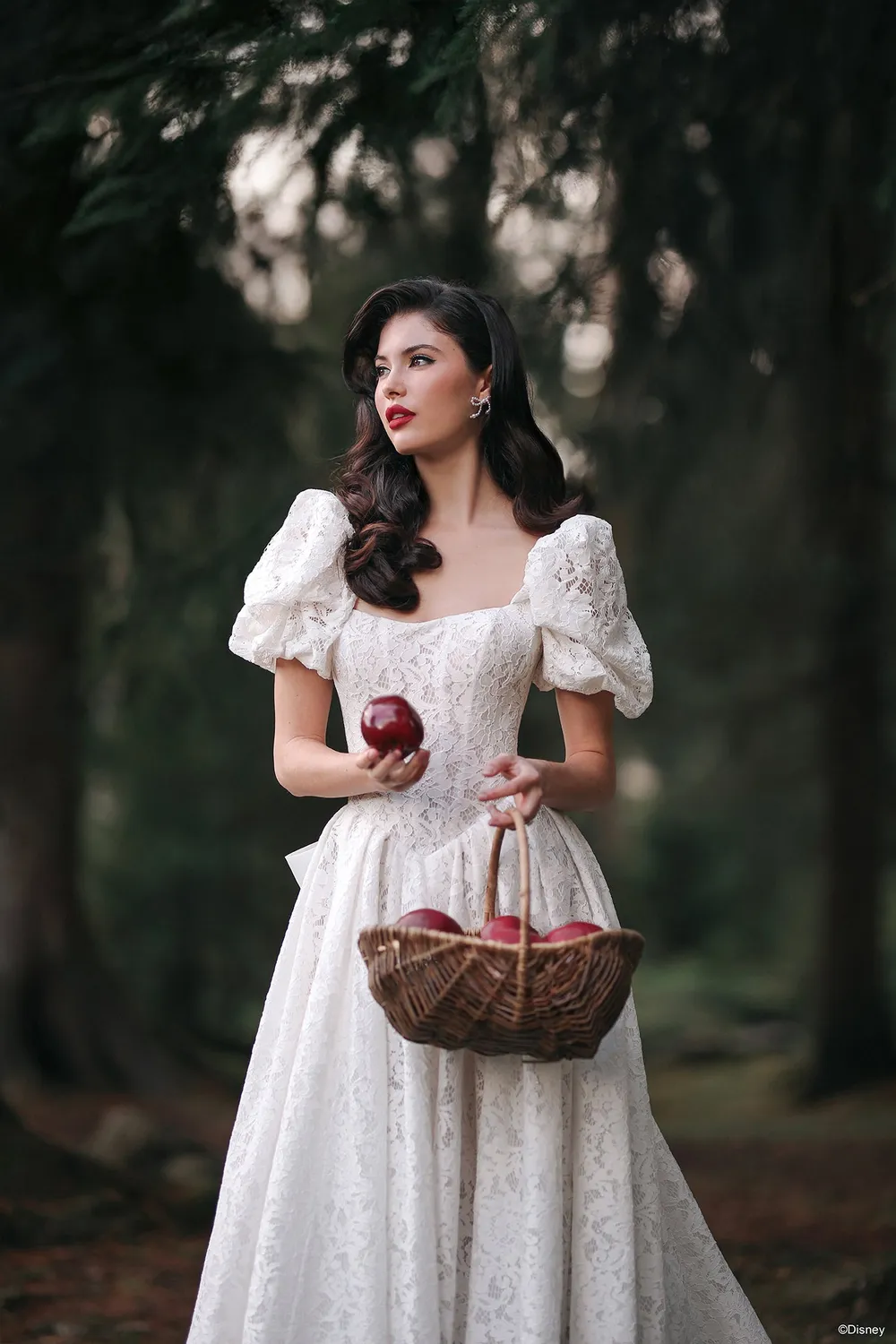 Allure Disney D467SL Snow White brudeærmer ivory blonde
