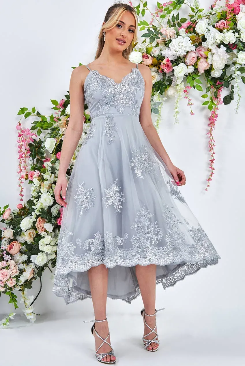Princesa La Princessa CG3333 blondekjole sølv