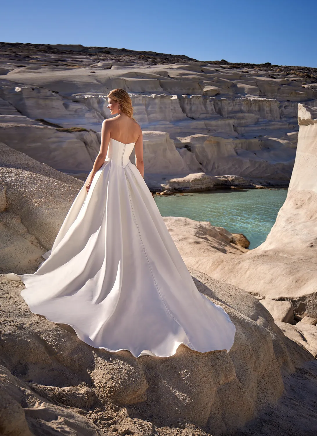 Madison James MJ1208 Drew ballgown ivory mikado