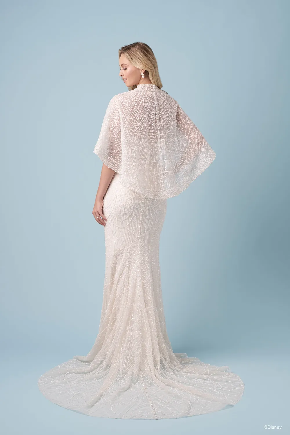 Disney Platinum Tiana Cape DP458CP brudeslør champagne