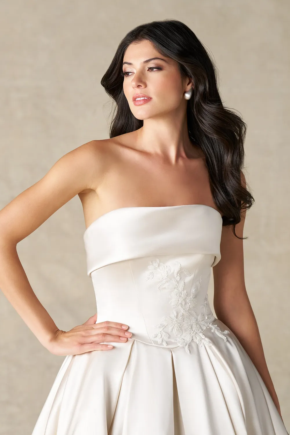 Allure Bridal A1476 brudekjole rose satin