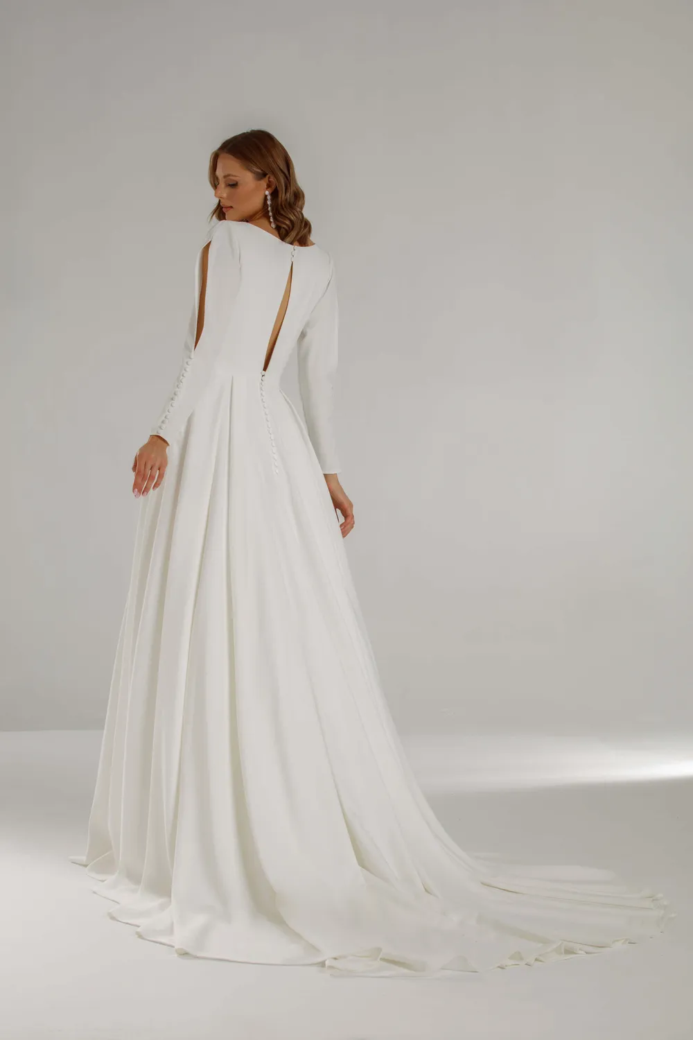 Princesa La Princessa Ovia brudekjole crepe satin