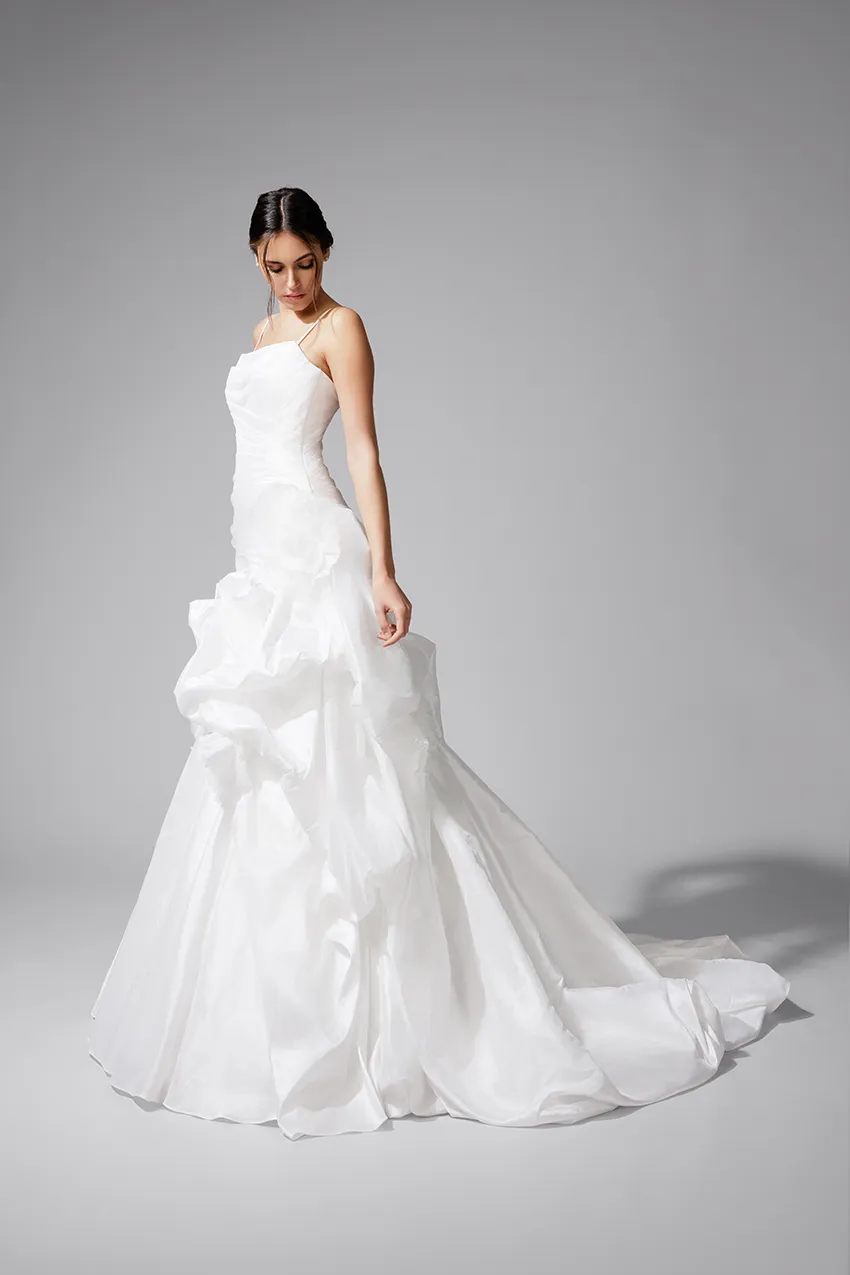 Bella by Eglantine BEL22732 brudekjole i taft, demi-sirene