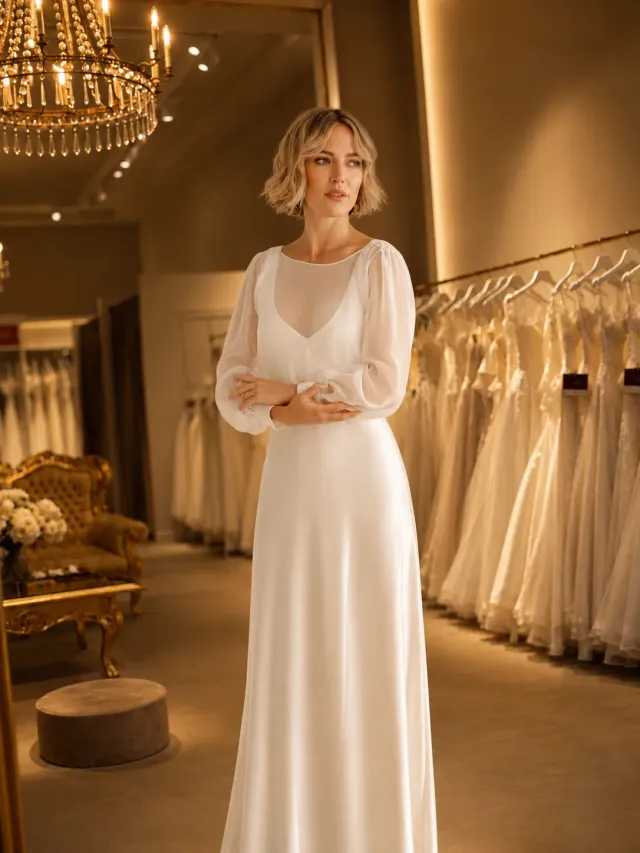 Panayotis CARLY CHIFFON jakke til brudekjole